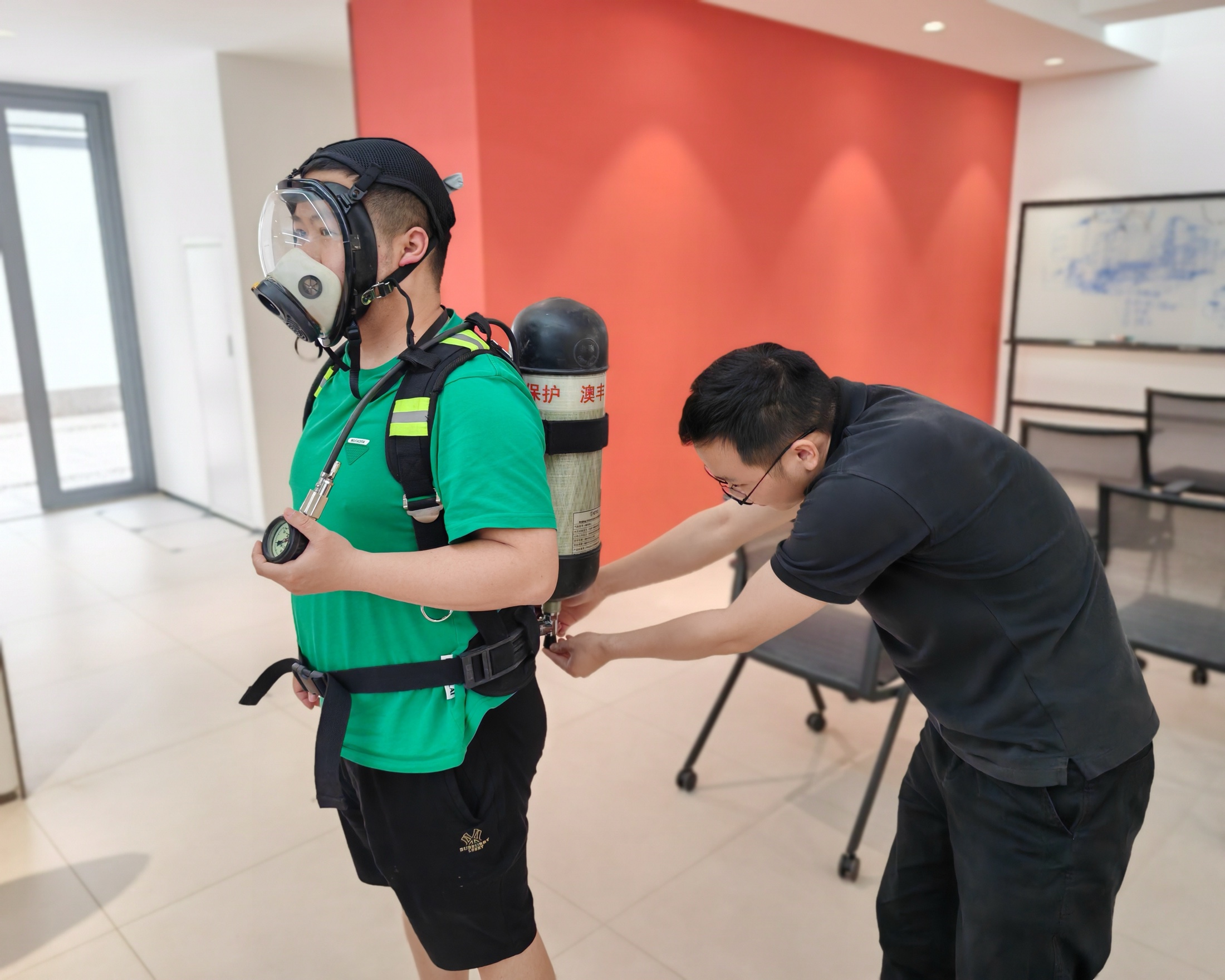 The drill reinforced staff safety awareness.
