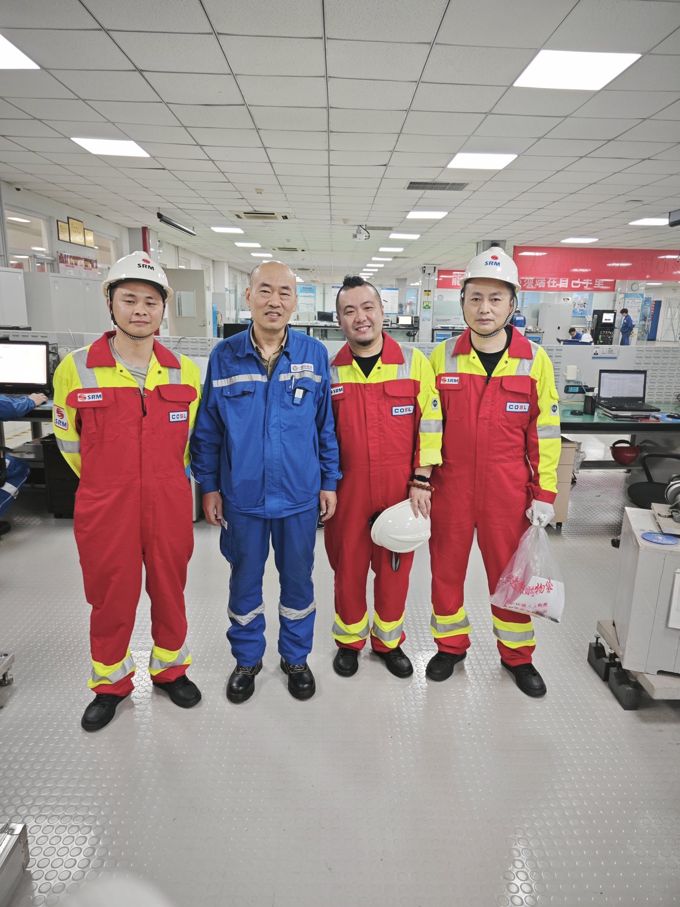 塘沽基地交付验收工作记录。